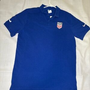Nike Men’s Blue USA Crest Polo
